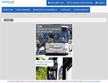 Tablet Screenshot of keolis3frontieres.com